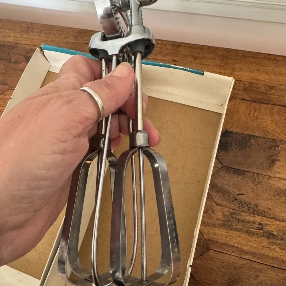 1950’s hand Egg Beater Maid of Honor gag gift antique kitchen equipment mixer